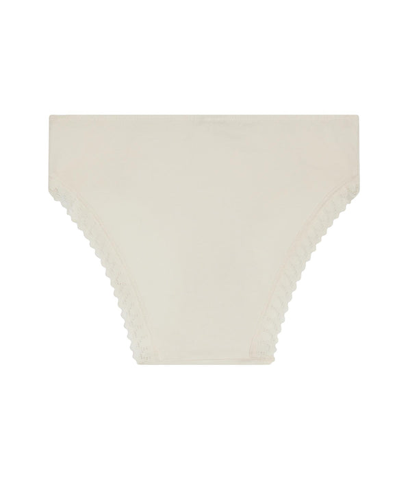 DIM Slip da ragazza in microfibra e pizzo avorio Daily