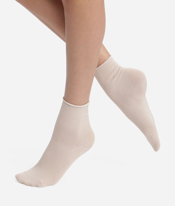 DIM Calzini da donna in lurex Ébène Dim Mode