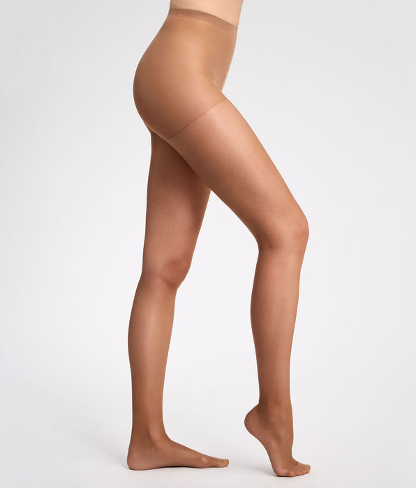 DIM Collant velato Nude marrone scuro senza segno in vita