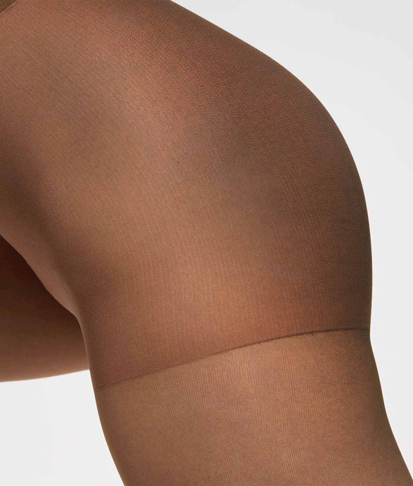 DIM Collant velato Nude marrone scuro senza segno in vita