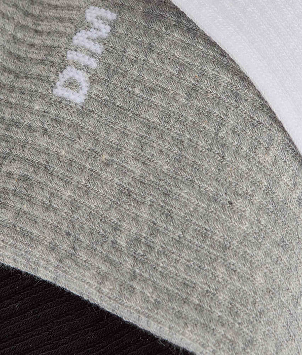 DIM Confezione da 3 calze sportive uomo Original in cotone nero, bianco, grigio