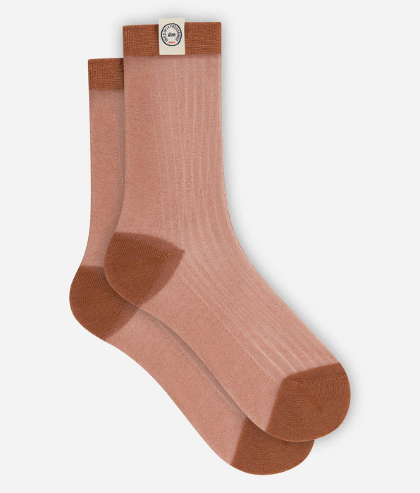 DIM Calzini donna rosso vernice Dim x Ines de la Fressange