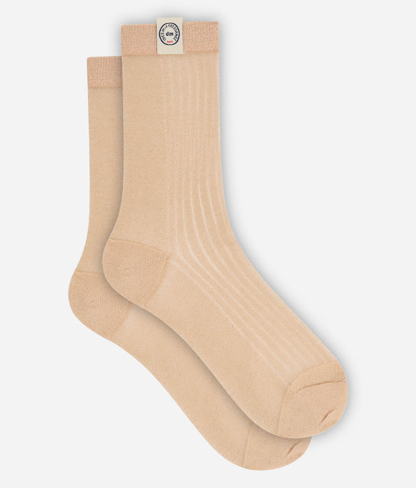 DIM Calzini donna beige tortora Dim x Ines de la Fressange