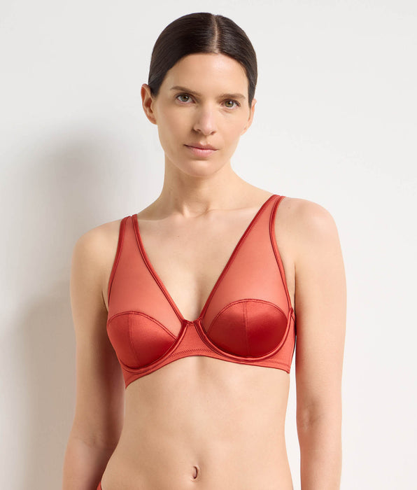 DIM Reggiseno con ferretto cannella speziata Dim x Ines de la Fressange