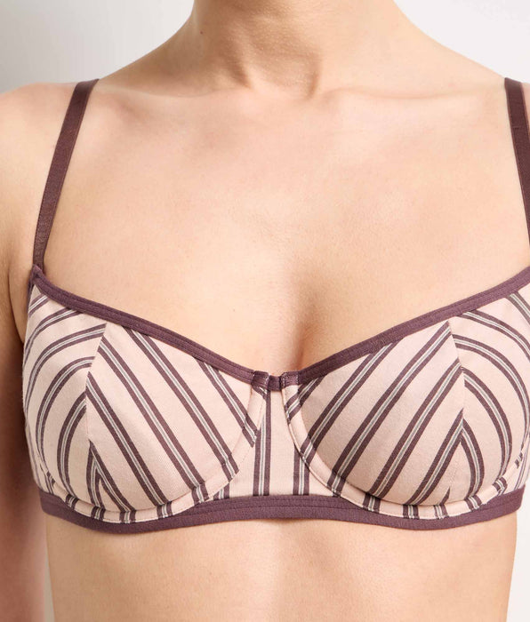 DIM Reggiseno balconcino con ferretto marrone rosa Dim x Ines de la Fressange