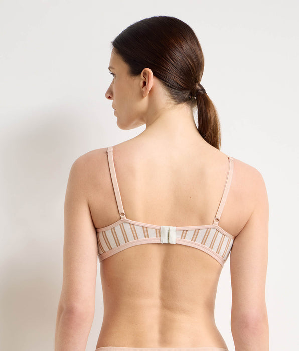 DIM Reggiseno a balconcino con ferretto crema rosa Dim x Ines de la Fressange
