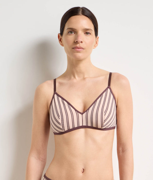 DIM Reggiseno senza ferretto marrone rosa Dim x Ines de la Fressange