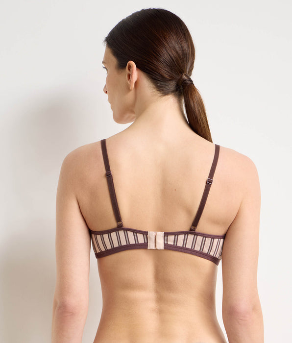 DIM Reggiseno senza ferretto marrone rosa Dim x Ines de la Fressange
