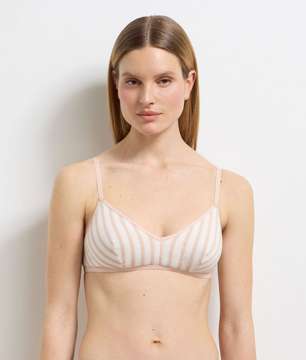 DIM Reggiseno senza ferretto crema rosa Dim x Ines de la Fressange