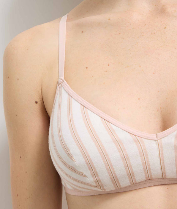 DIM Reggiseno senza ferretto crema rosa Dim x Ines de la Fressange