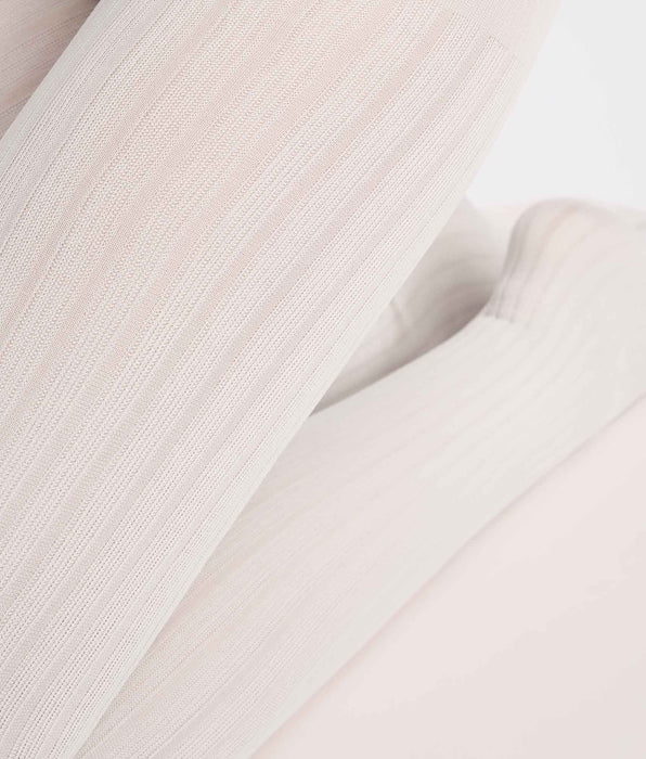 DIM Collant a costine piatte color crema 50D DIM x Ines de La Fressange