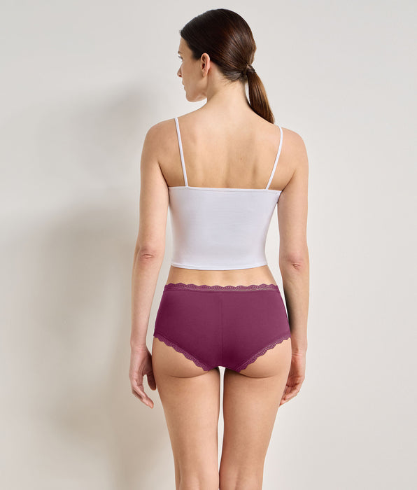 DIM Confezione da 2 shorty rosa smeraldo Daily Coton Dentelle