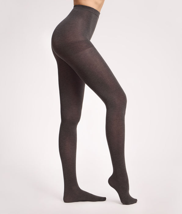 DIM Collant caldo effetto lana grigio scuro 115D Thermo