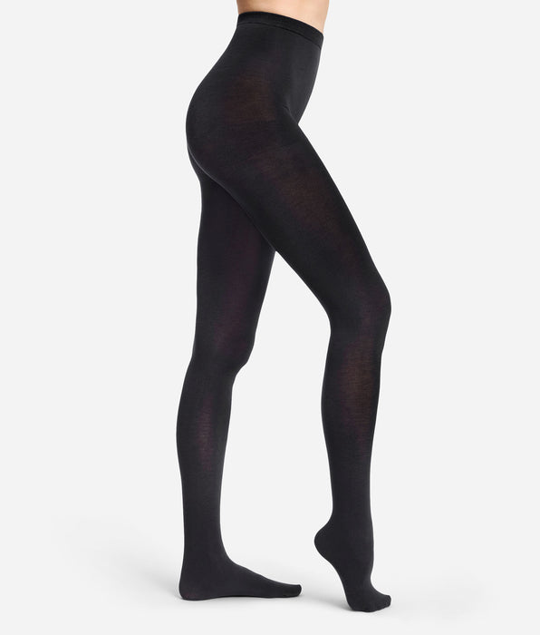 DIM Collant caldo effetto lana nero 115D Thermo