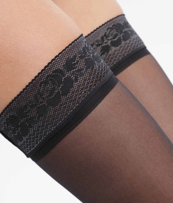 DIM Calze da donna in voile trasparente Nero Dim Up Beauty
