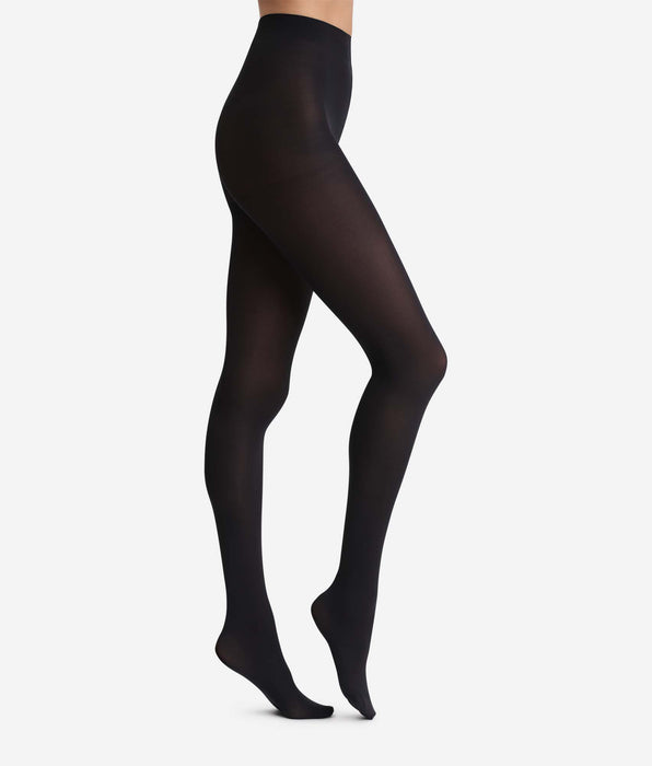 DIM Collant stile 50D in velluto nero coprente