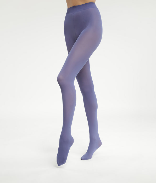 DIM Dim Collant coprente in microfibra 50D blu notte