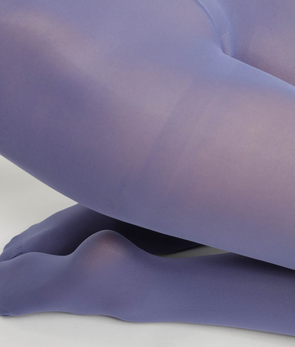 DIM Dim Collant coprente in microfibra 50D blu notte