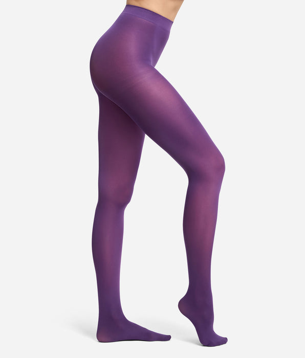 DIM Collant con fascia comfort viola notte 50D Opaco Vellutato