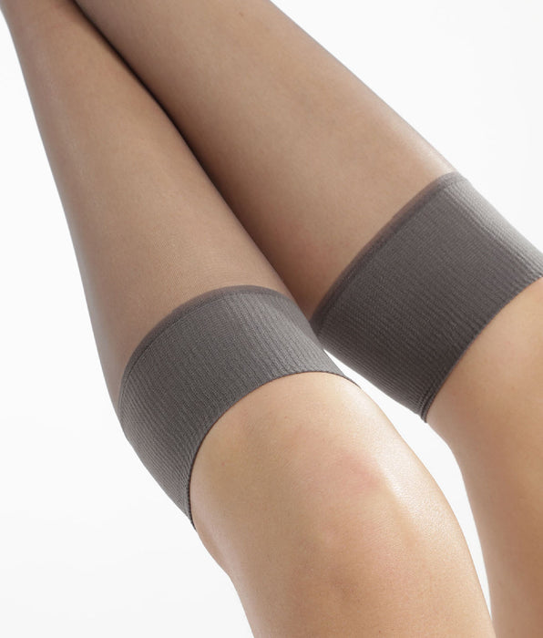 DIM Mes Essentiels 15D Pacco da 2 gambaletti in voile color pepe