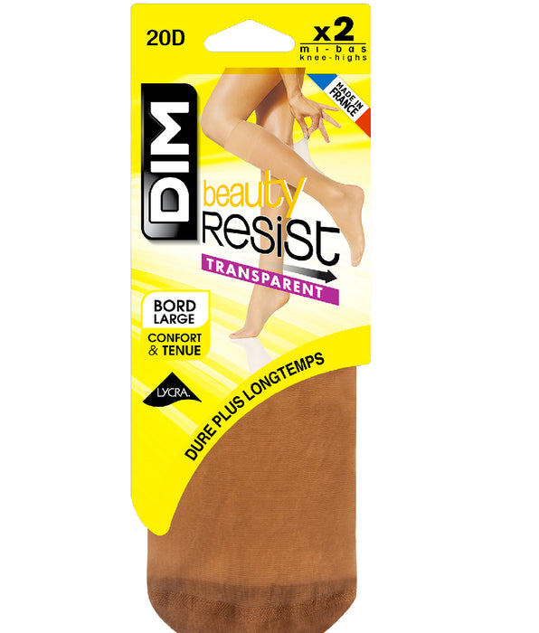 DIM Confezione da 2 gambaletti velati cannella Resist