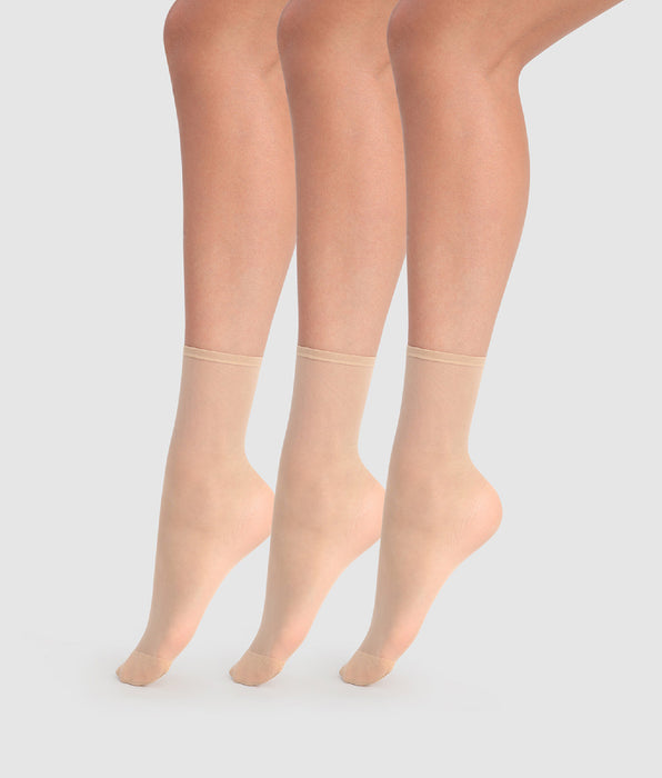 DIM Pacco da 3 Beauty Resist 20D calze trasparenti Capri