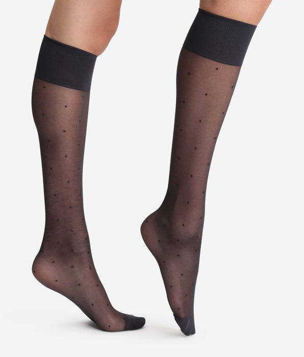 DIM Gambaletti neri effetto piuma 15D Madame So DIM