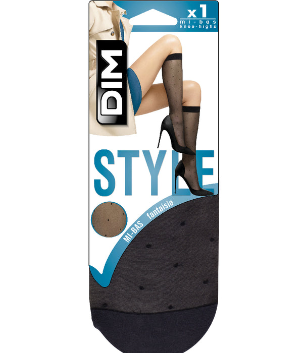 DIM Gambaletti neri effetto piuma 15D Madame So DIM