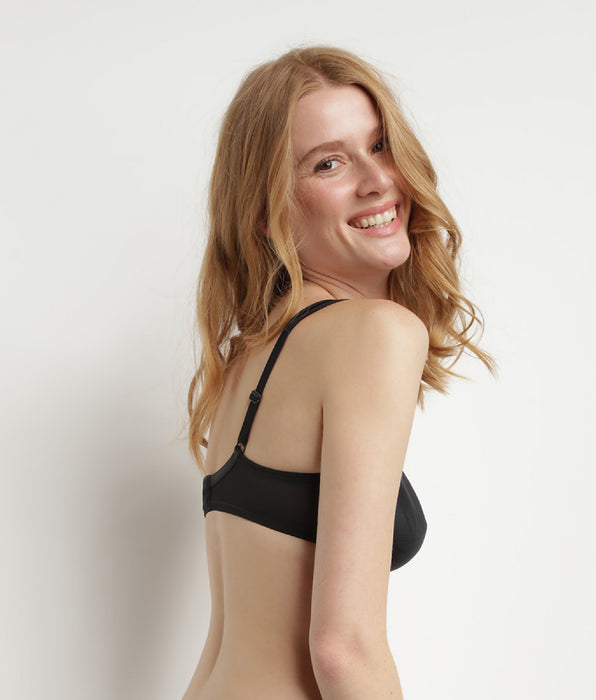 DIM Reggiseno minimizzatore con ferretto nero Generous Dim