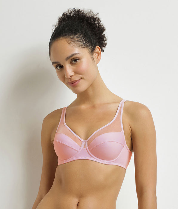 DIM Reggiseni push-on con ferretto Generous Pink Floral.