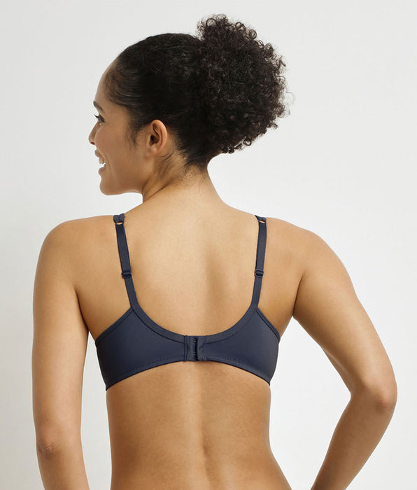 DIM Reggiseno coppa piena Generous in microfibra e tulle Grigio blu formale

