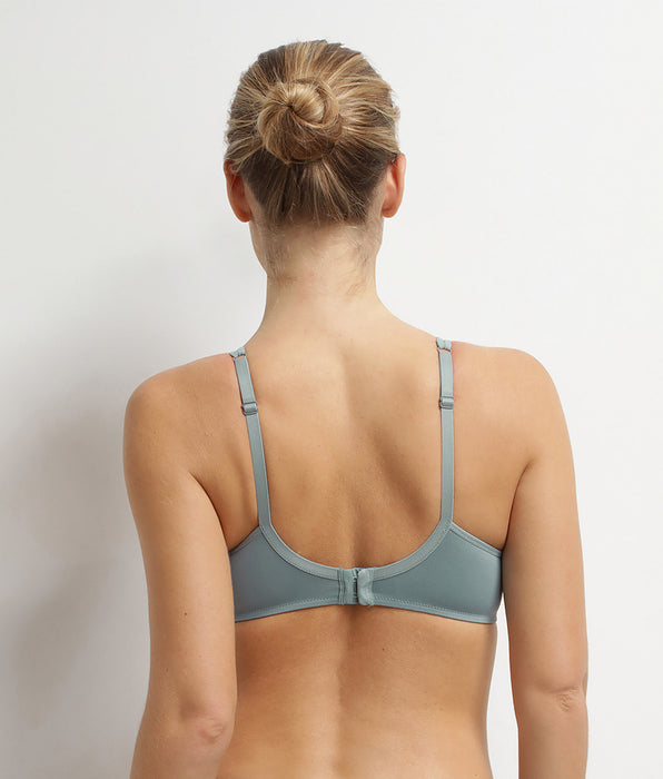 DIM Reggiseno a coppa in microfibra e tulle Salvia Generous