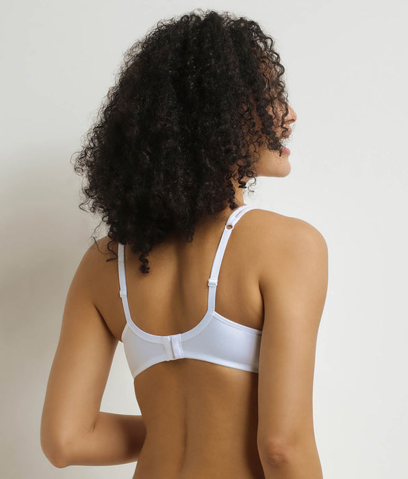DIM Reggiseno push up senza ferretto bianco Generous Dim