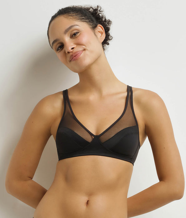 DIM Reggiseno push-up senza ferretto nero Generous Dim