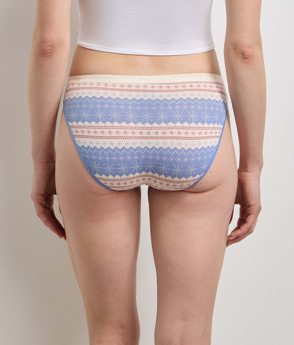 DIM Confezione da 5 slip neige brune Les Pockets Coton