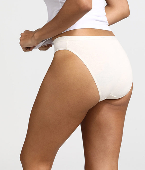 DIM Pacco da 3 slip pelle/rosa/perla Les Pockets Coton