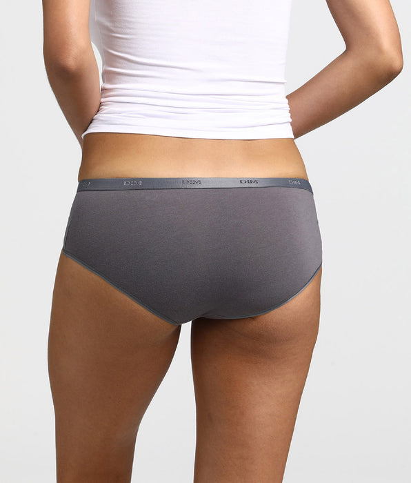 DIM Pacco da 3 boxer color tortora, rosa e grigio Les Pockets EcoDIM