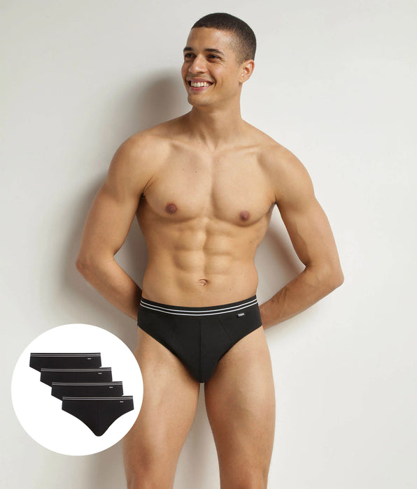 DIM Slip EcoDim uomo nero in cotone elasticizzato Pacco da 4 pezzi