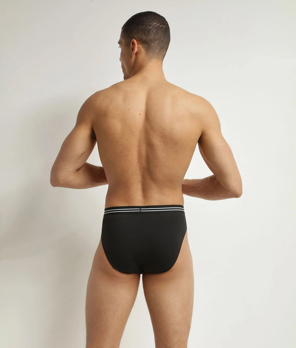 DIM Slip EcoDim uomo nero in cotone elasticizzato Pacco da 4 pezzi