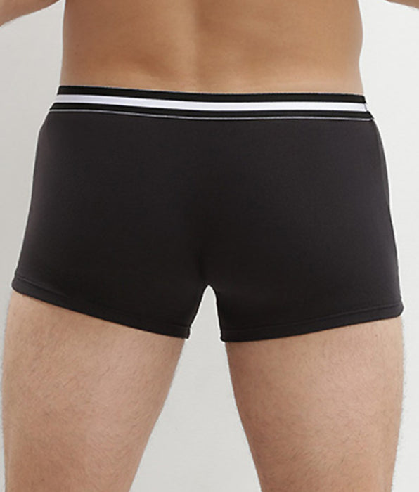 DIM Pacco da 4 boxer in cotone nero ECODIM
