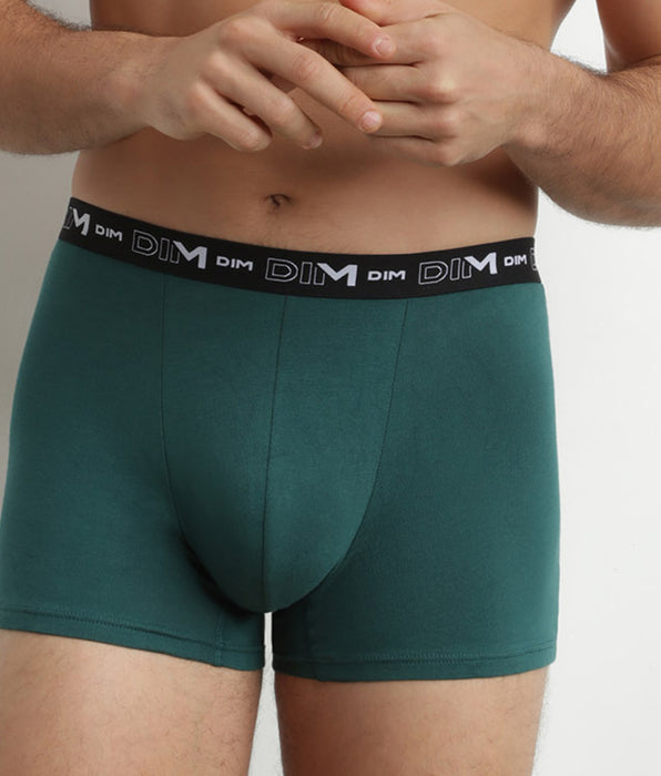 DIM Boxer Uomo Verde Cotone Pacco da 3 Boxer Blu Dim Cotone Stretch