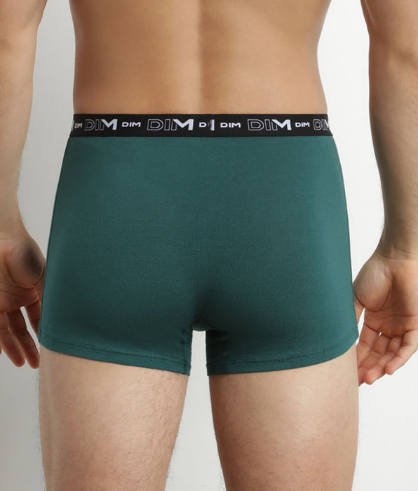 DIM Boxer Uomo Verde Cotone Pacco da 3 Boxer Blu Dim Cotone Stretch