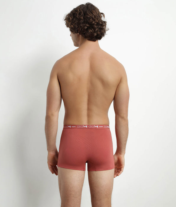 DIM Pacco da 3 boxer Uomo Nero Terracotta Heather Dim Cotone Stretch