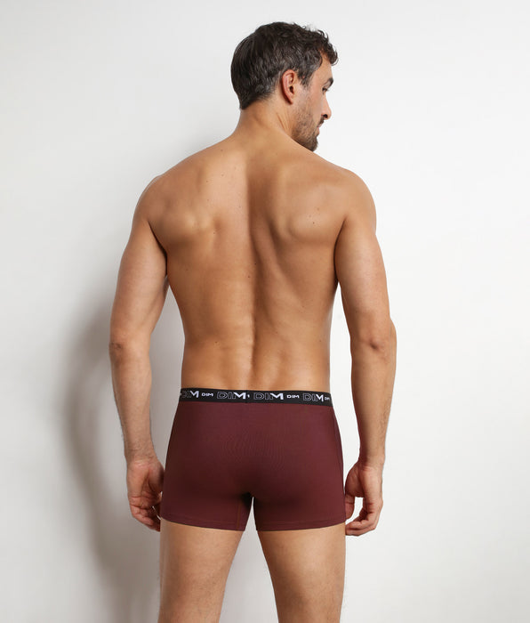 DIM Pacco da 3 boxer da uomo Cendre Dim Coton Stretch