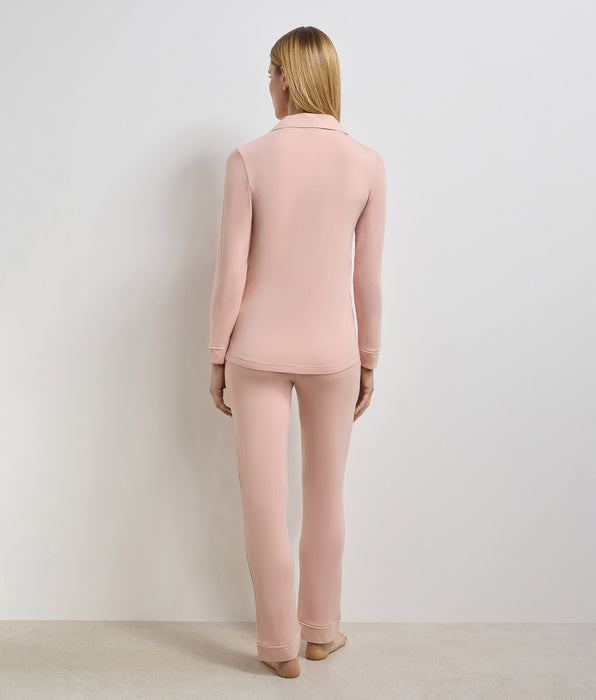 DIM Pantaloni dritti in viscosa elasticizzata rosa Soft Blush