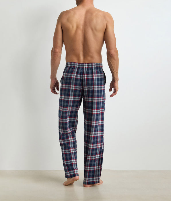 DIM Pantaloni lunghi uomo tartan blu Dim Flannel