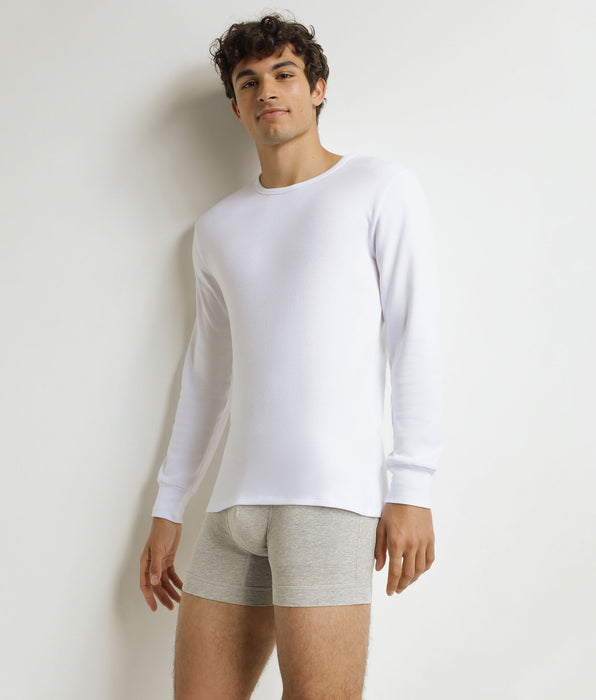 DIM T-shirt Dim Thermal da uomo in cotone bianco