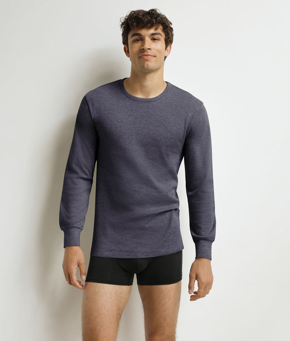 DIM T-shirt da uomo Dim Thermal in cotone grigio-blu.