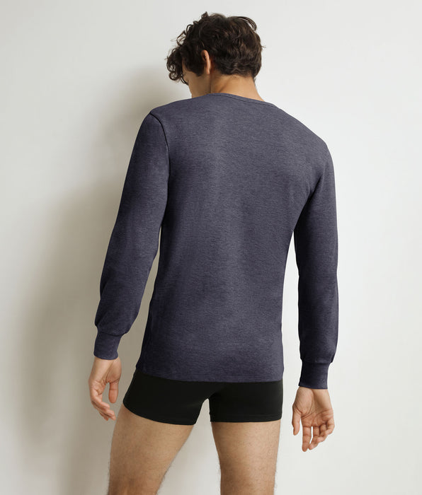 DIM T-shirt da uomo Dim Thermal in cotone grigio-blu.