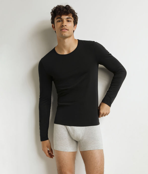DIM T-shirt Uomo a maniche lunghe Nero Dim Thermal
